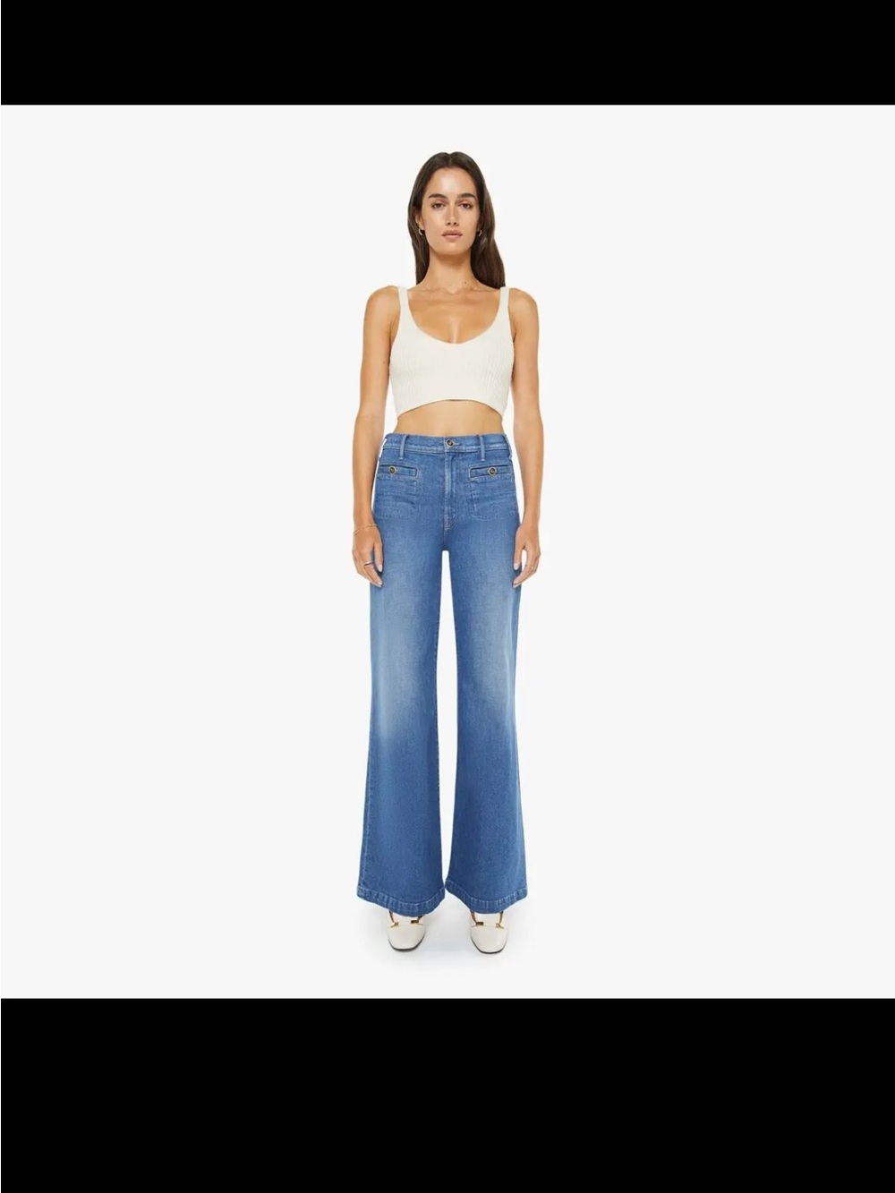 MOTHER stashed Hustler Roller Sneak Jeans NWT